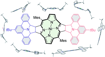 TOC image for 1,3-Dipolar cycloaddition of polycyclic azomethine ylide to norcorroles: towards dibenzoullazine-fused derivatives