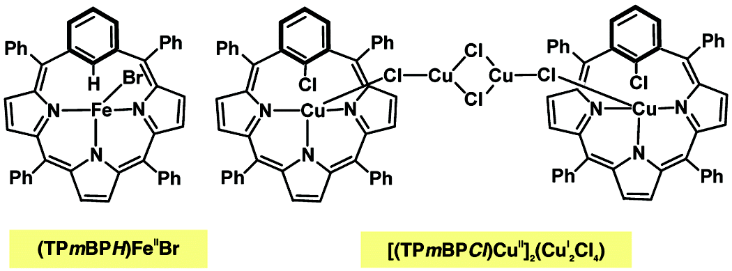 TOC image for Iron and Copper Complexes of Tetraphenyl-m-benziporphyrin: Reactivity of the Internal C−H Bond