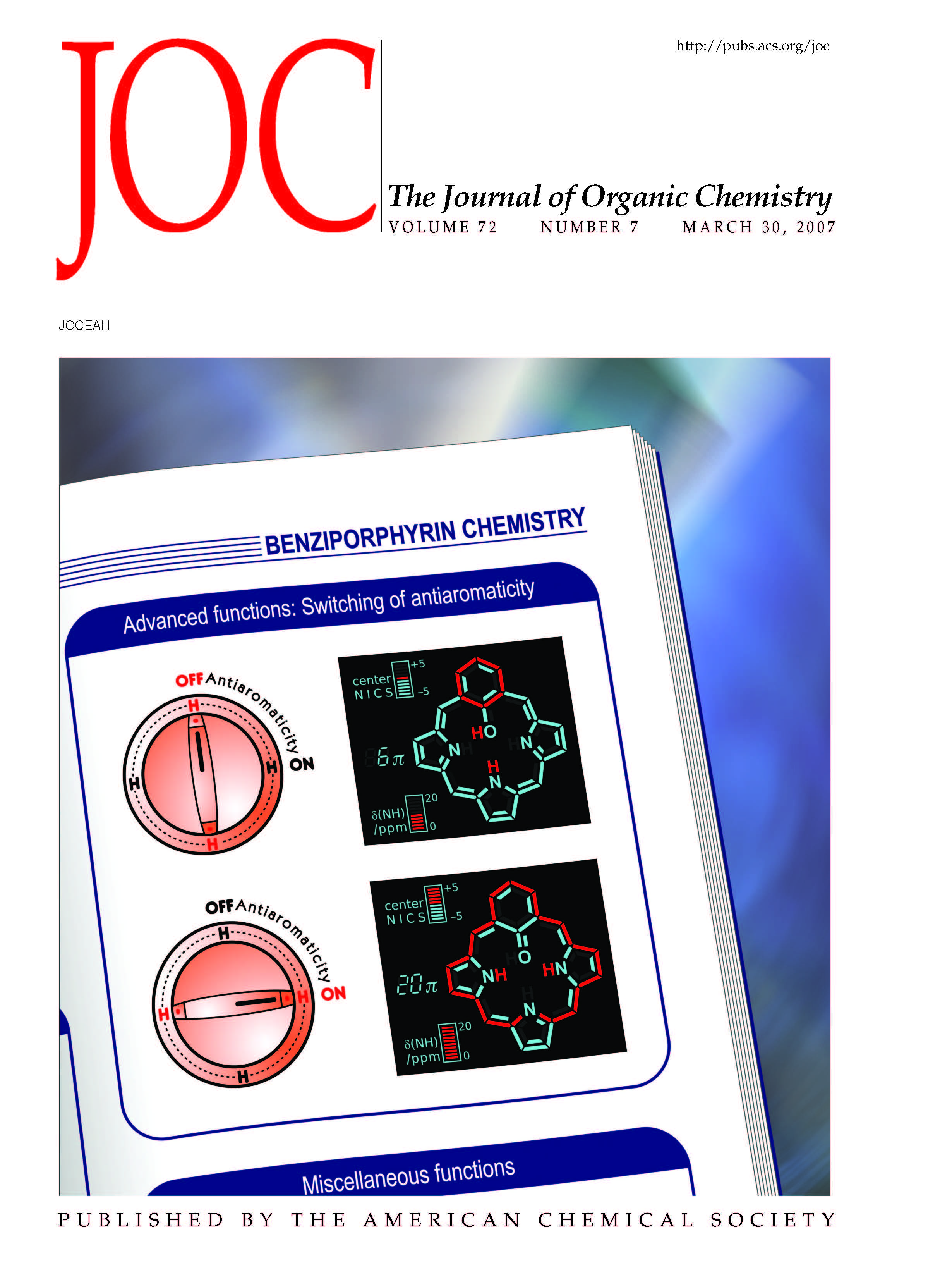 J. Org. Chem. 7/2007 cover