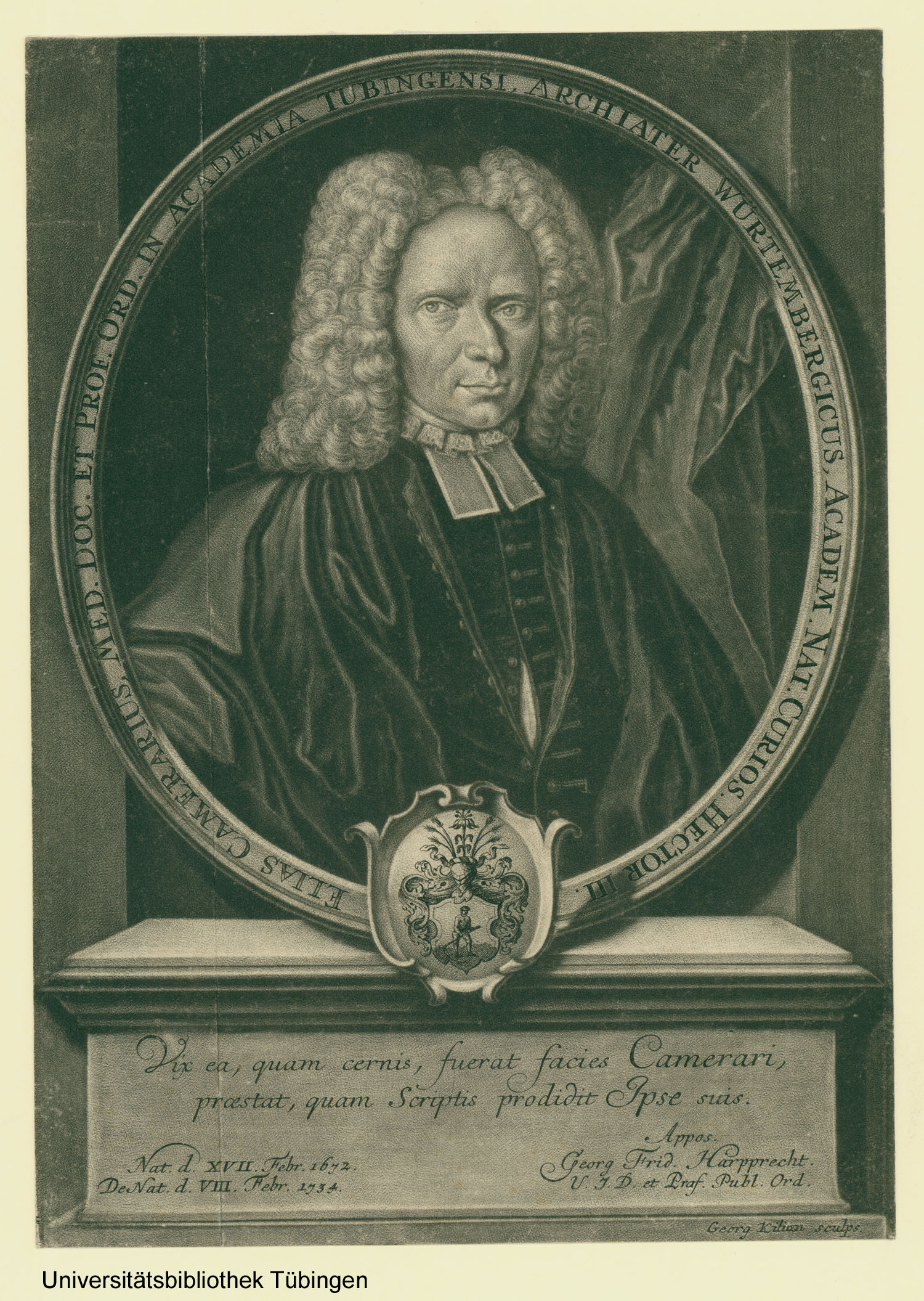 Portrait of elias camerarius jr.