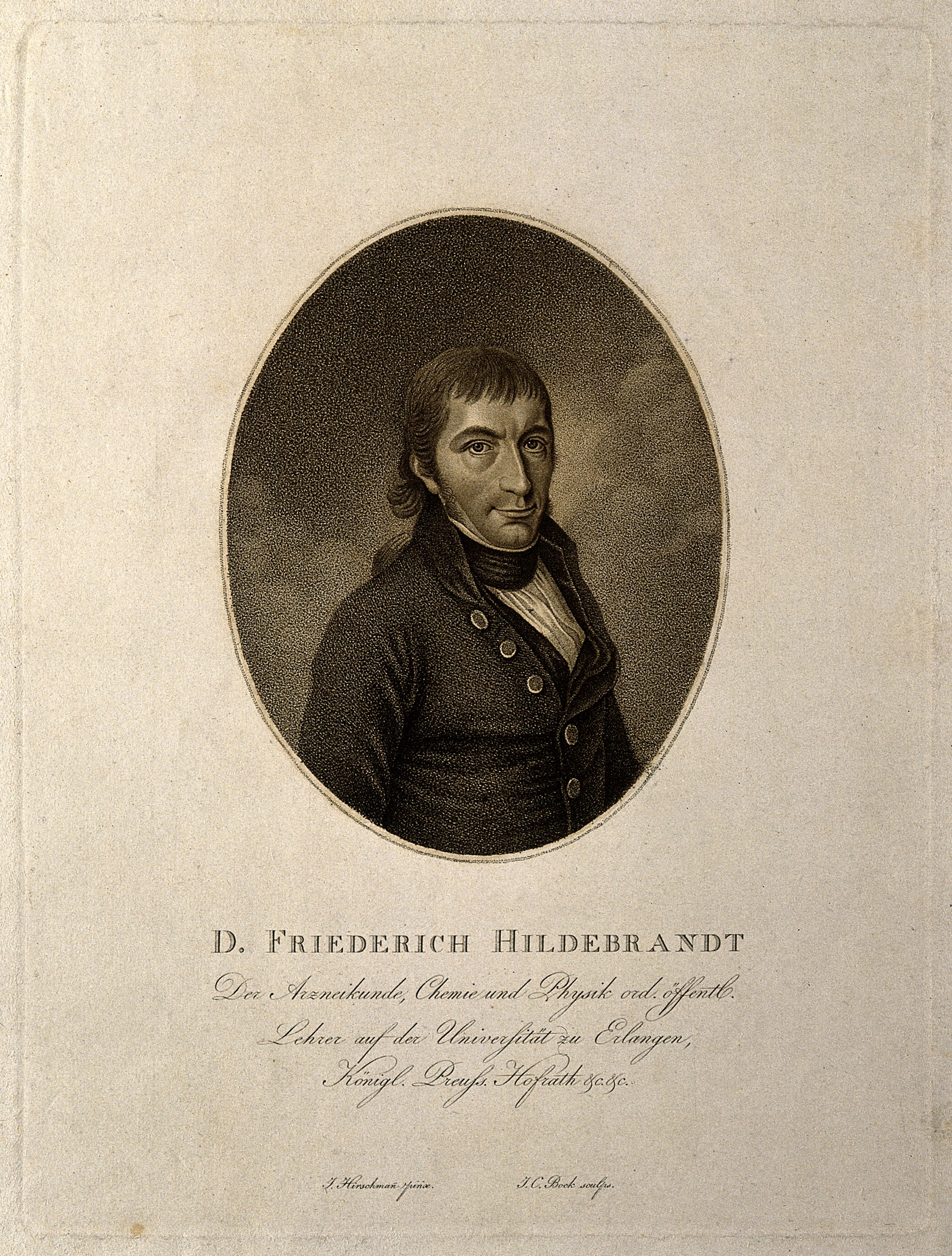 Portrait of friedrich hildebrandt.