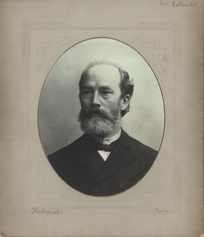 Portrait of friedrich kohlrausch.
