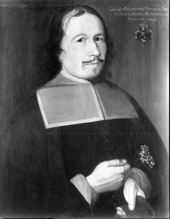 Portrait of georg balthasar metzger.