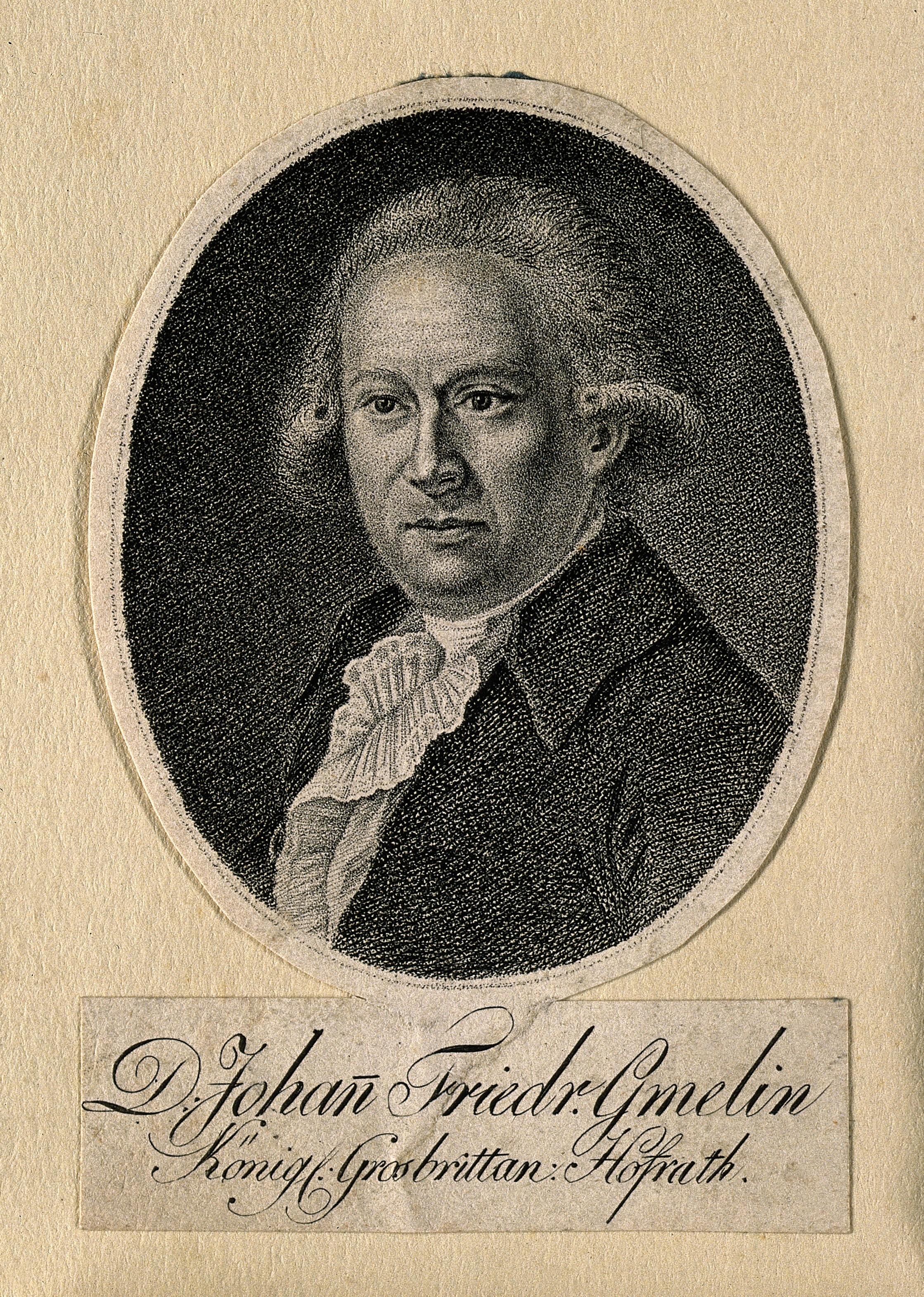 Portrait of johann friedrich gmelin.