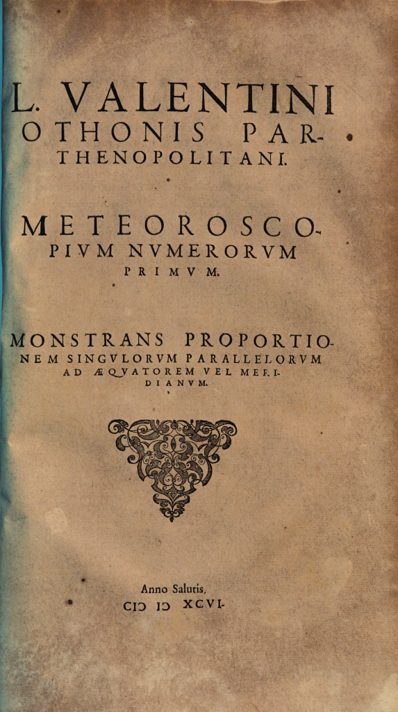 Portrait of valentinus otho.