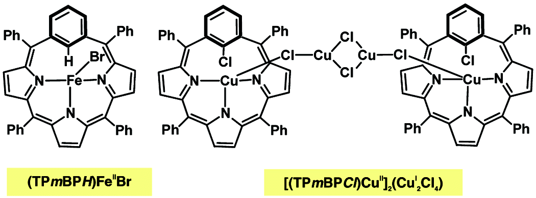 TOC image for Iron and Copper Complexes of Tetraphenyl-m-benziporphyrin: Reactivity of the Internal C−H Bond